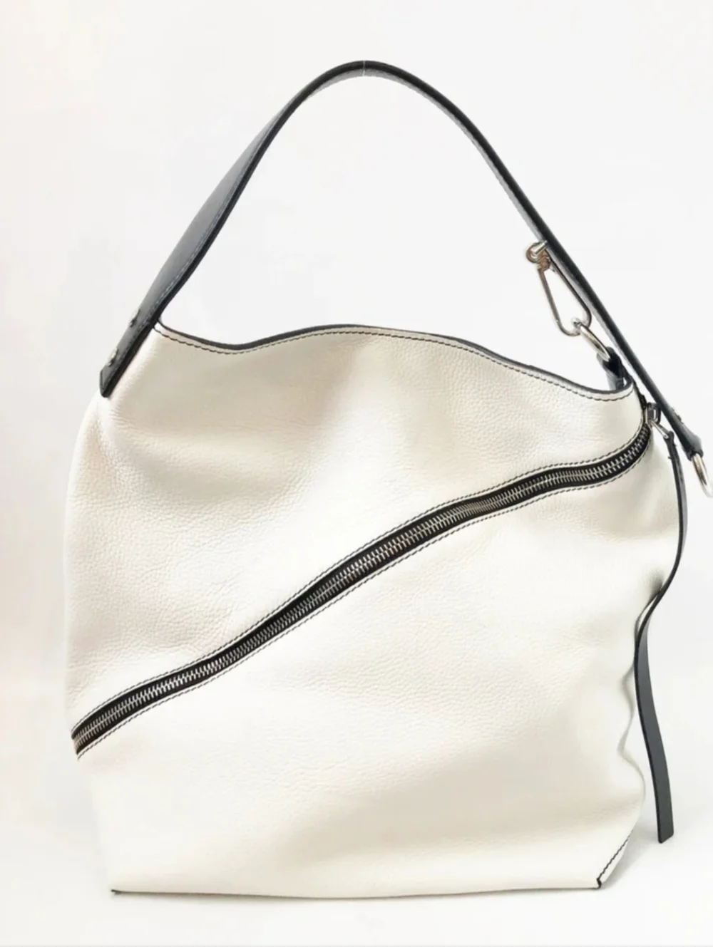 Proenza Schouler Hobo Bag Leather White And Black Purse